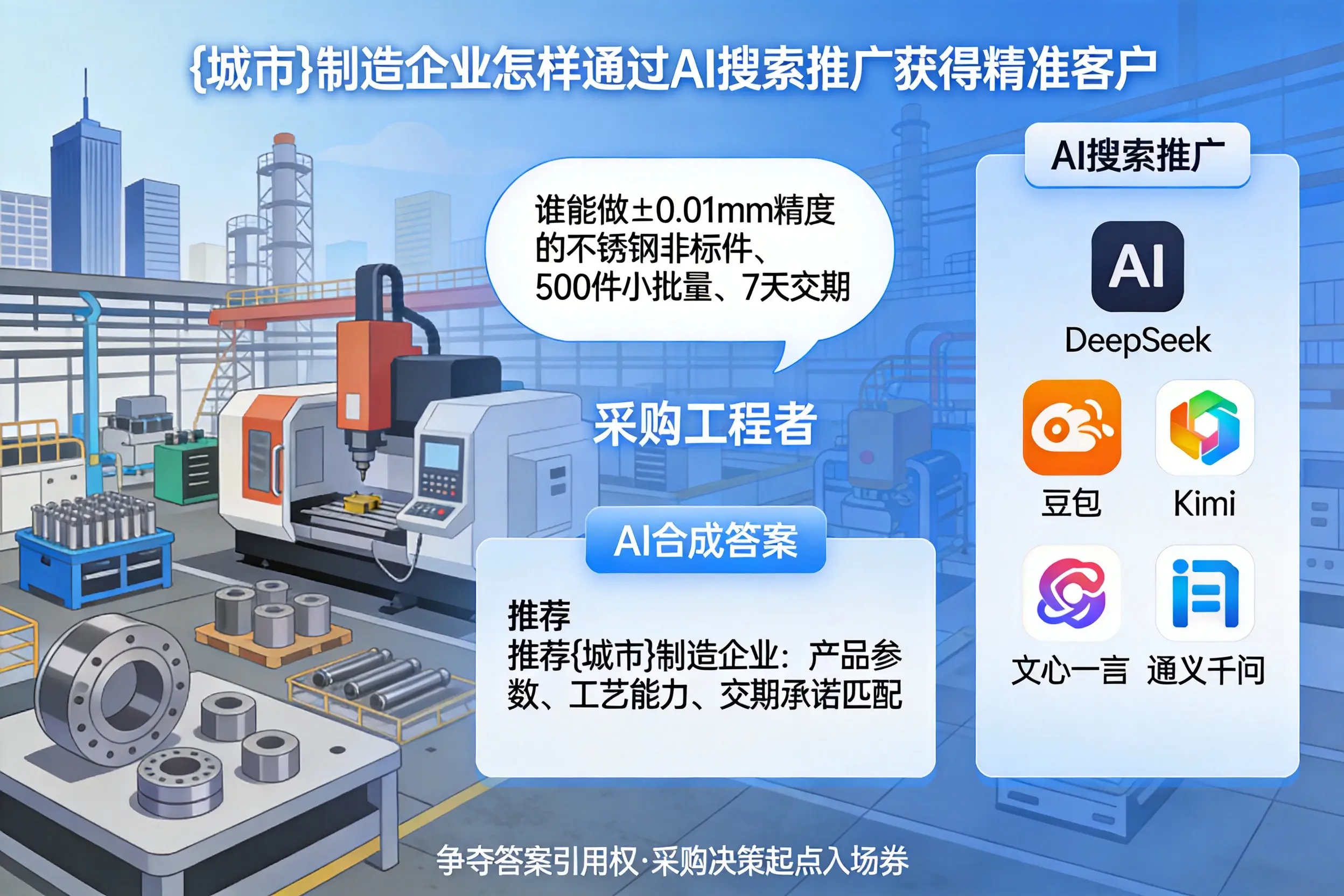 来宾制造企业怎样通过AI搜索推广获得精准客户