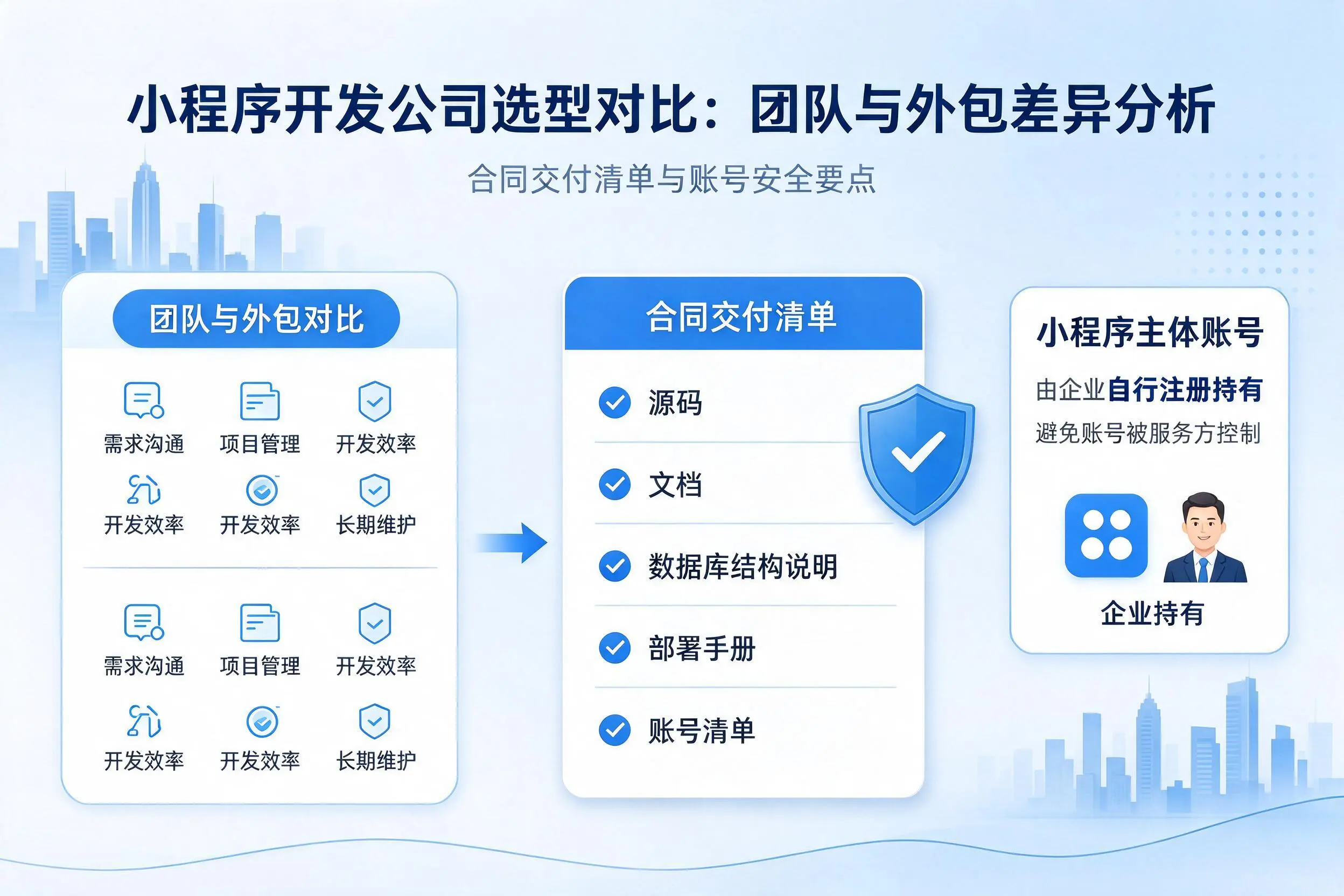 来宾小程序开发公司选型对比：团队与外包差异分析