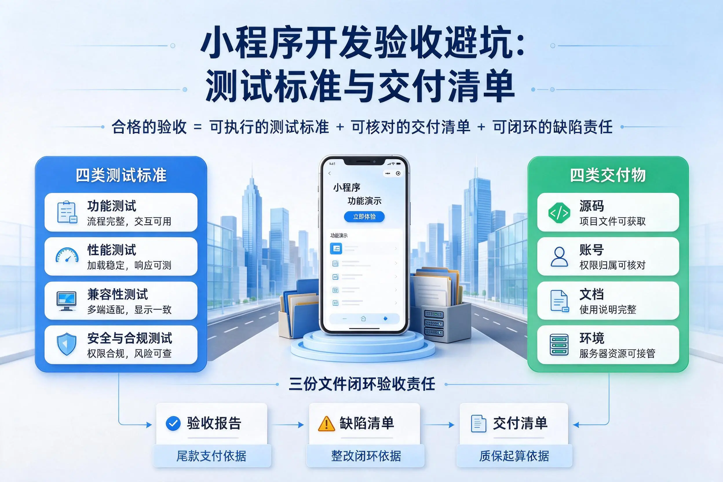 来宾小程序开发验收避坑：测试标准与交付清单