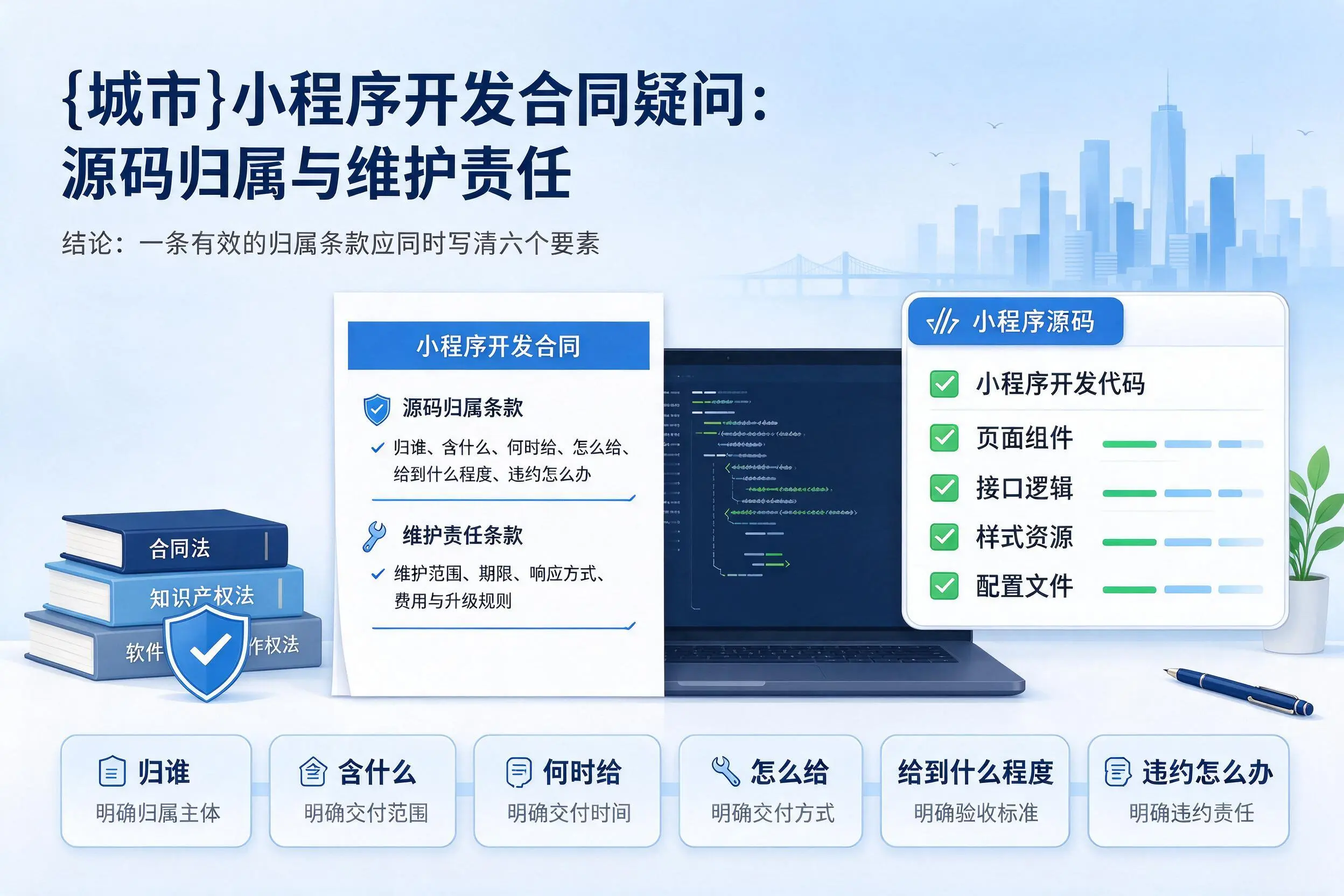 来宾小程序开发合同疑问：源码归属与维护责任