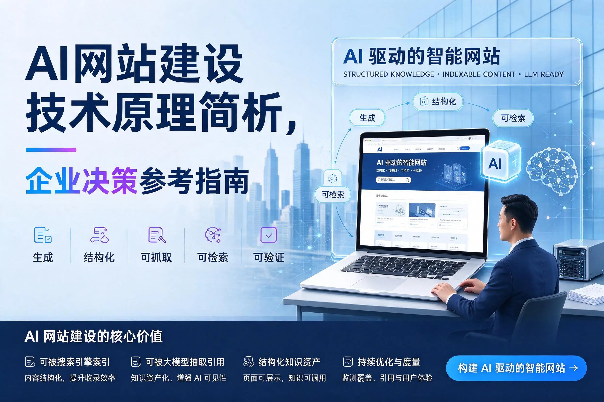 AI网站建设技术原理简析，来宾企业决策参考指南