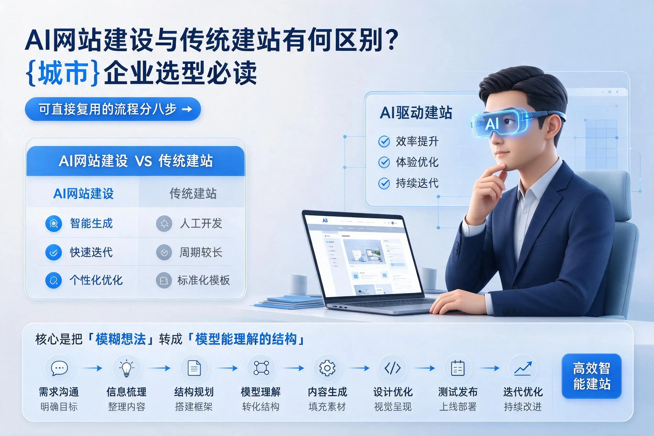 AI网站建设与传统建站有何区别?来宾企业选型必读