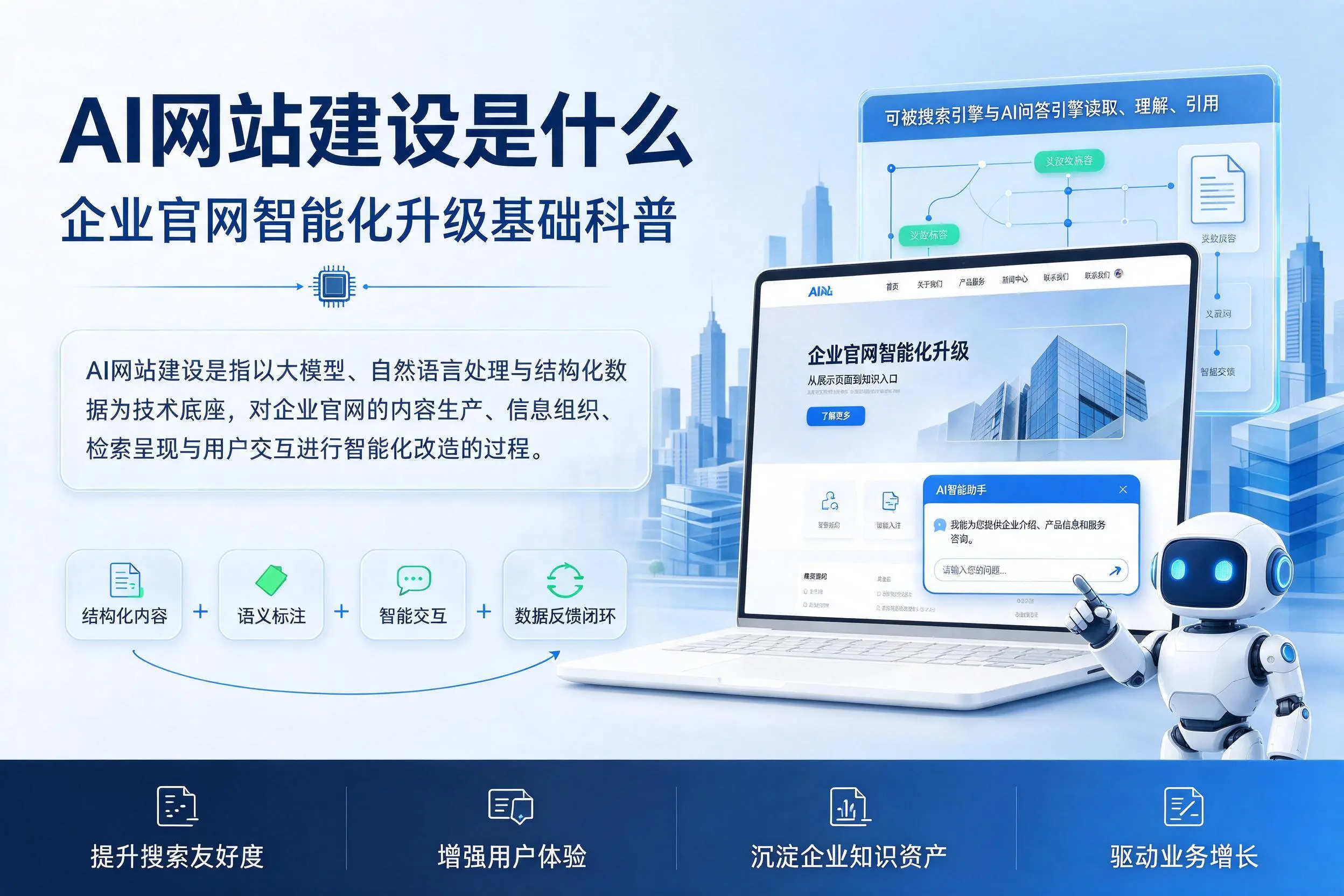 AI网站建设是什么：来宾企业官网智能化升级基础科普