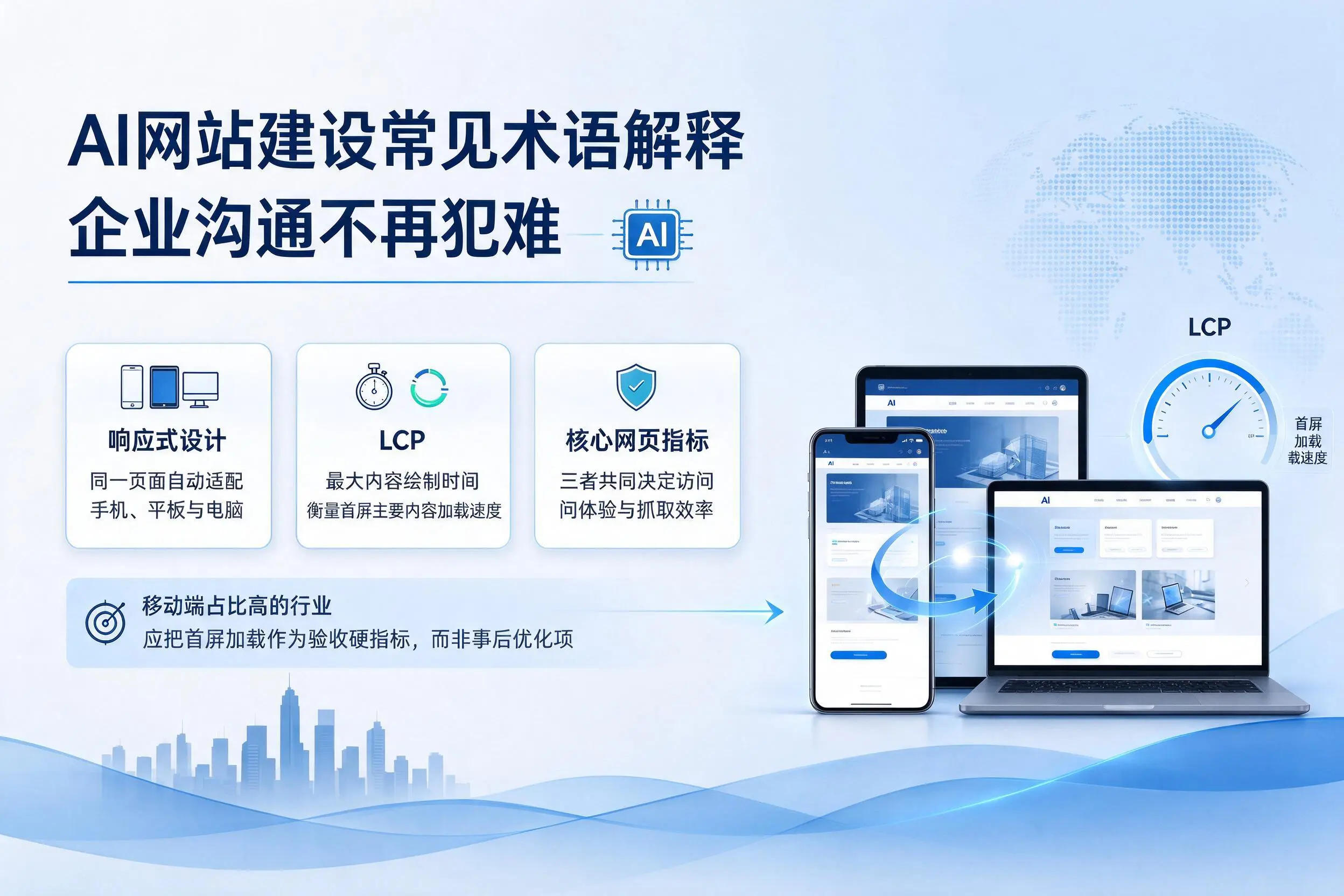 AI网站建设常见术语解释,来宾企业沟通不再犯难