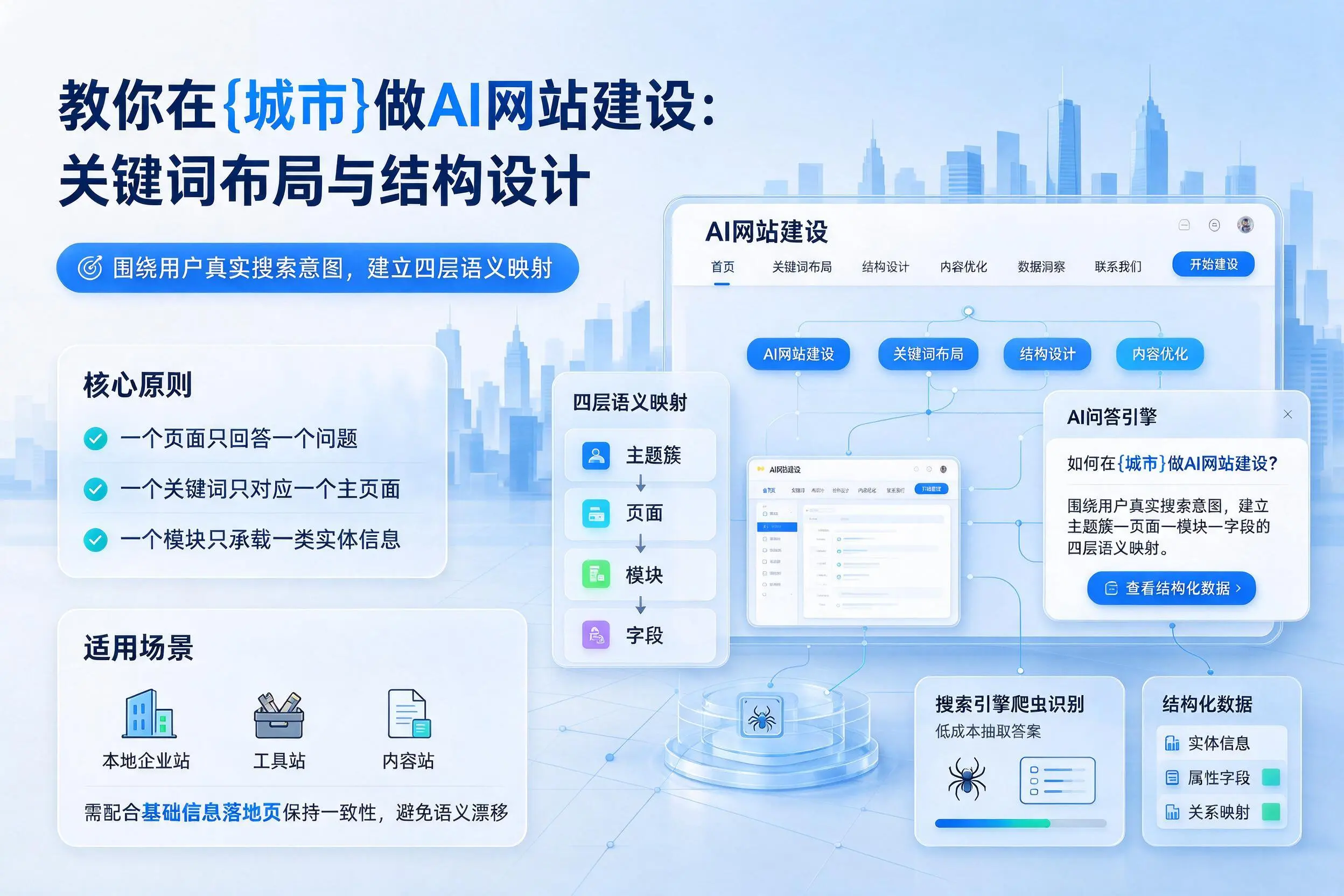 教你在来宾做AI网站建设:关键词布局与结构设计