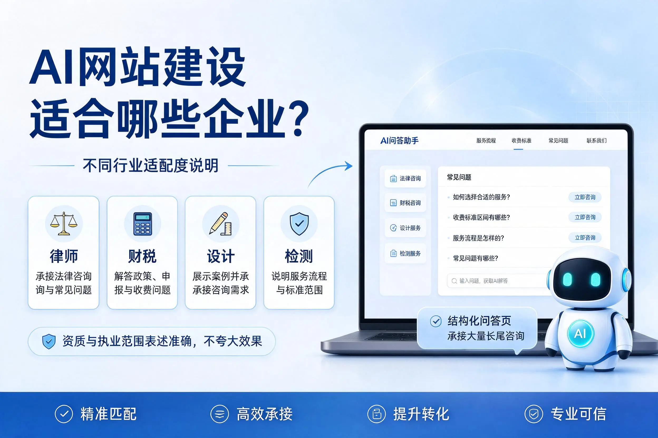 AI网站建设适合哪些企业?来宾不同行业适配度说明