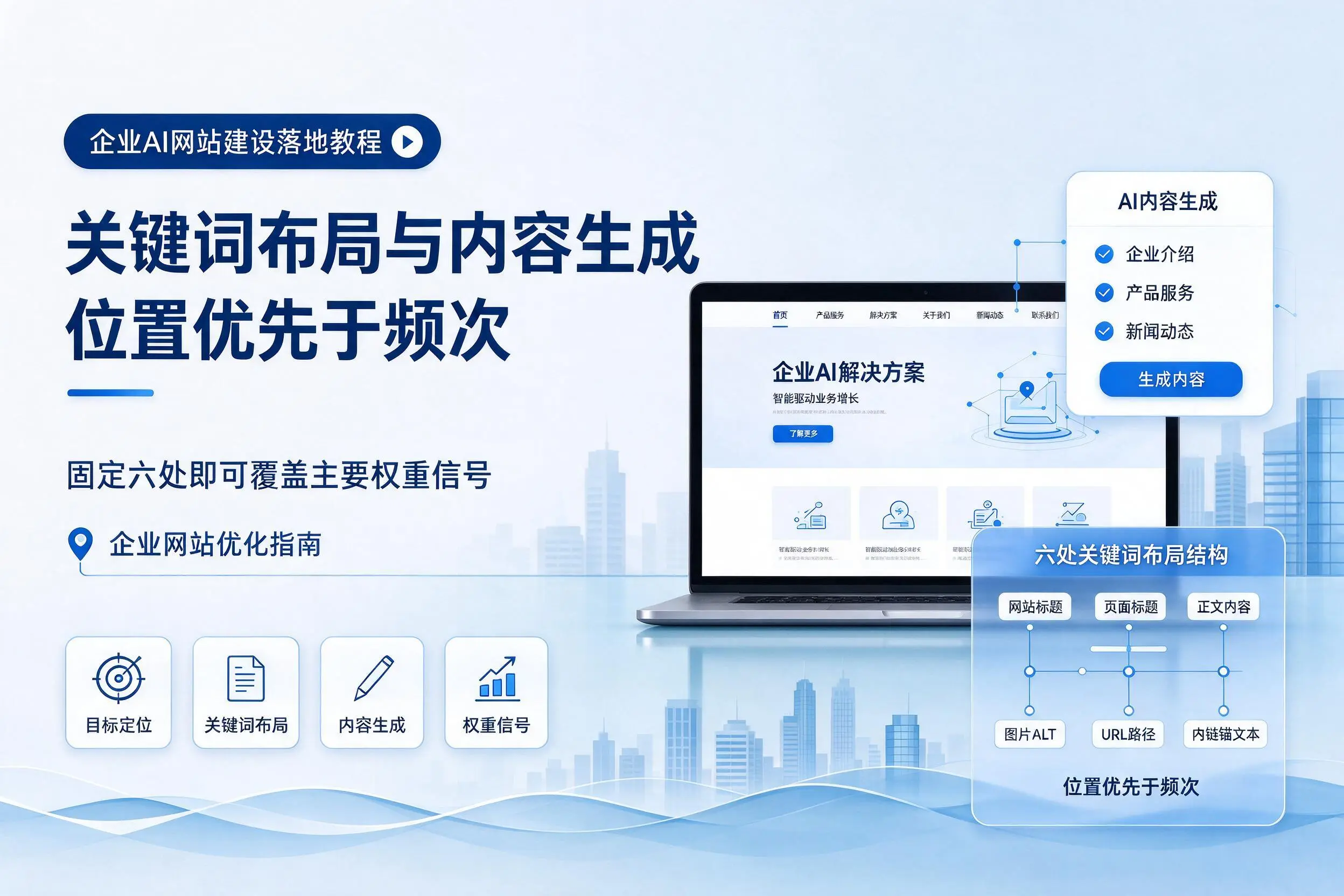 来宾企业AI网站建设落地教程:关键词布局与内容生成
